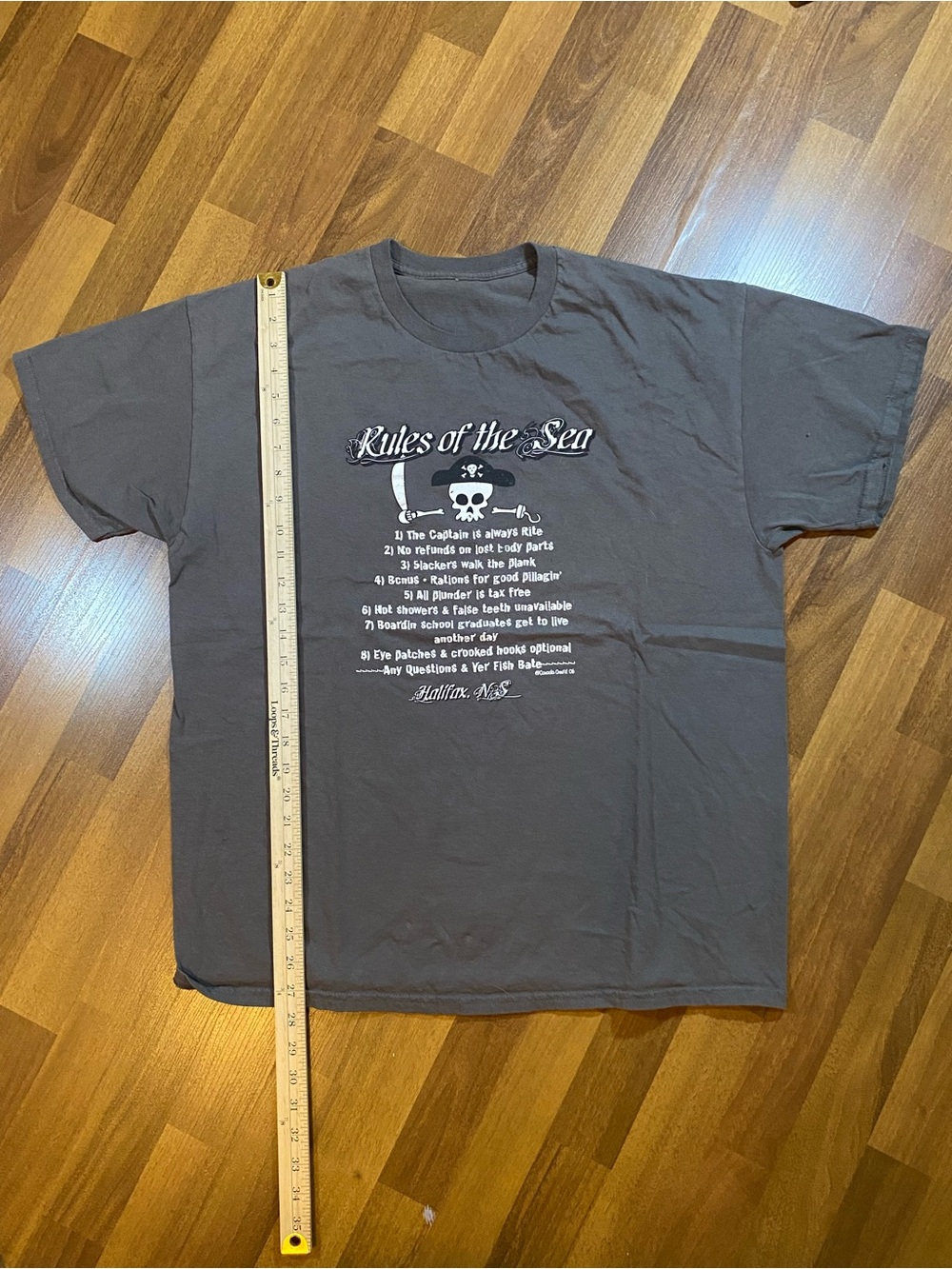 Rules of the Sea Graphic Tee - Gray